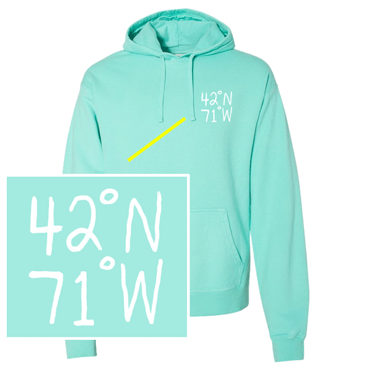 Captains Pond "Big Coordinates" Hooded Sweat