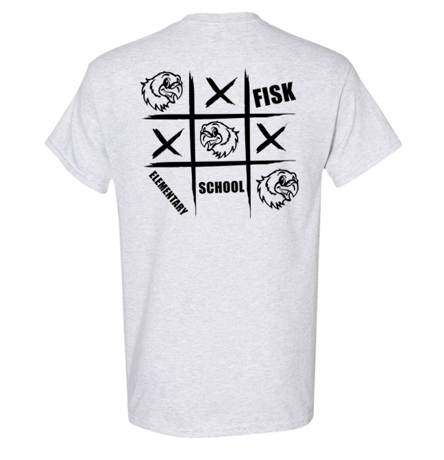 Fisk Tic Tac Toe Ash Tee