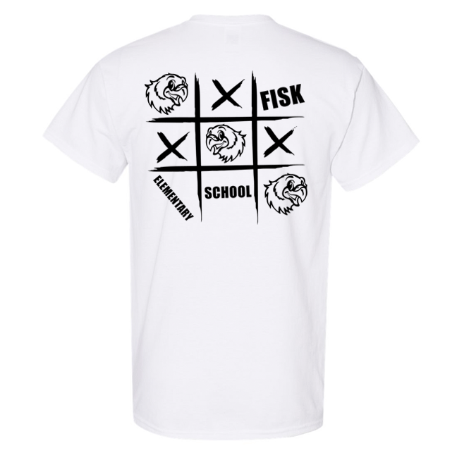 Fisk Tic Tac Toe White Tee