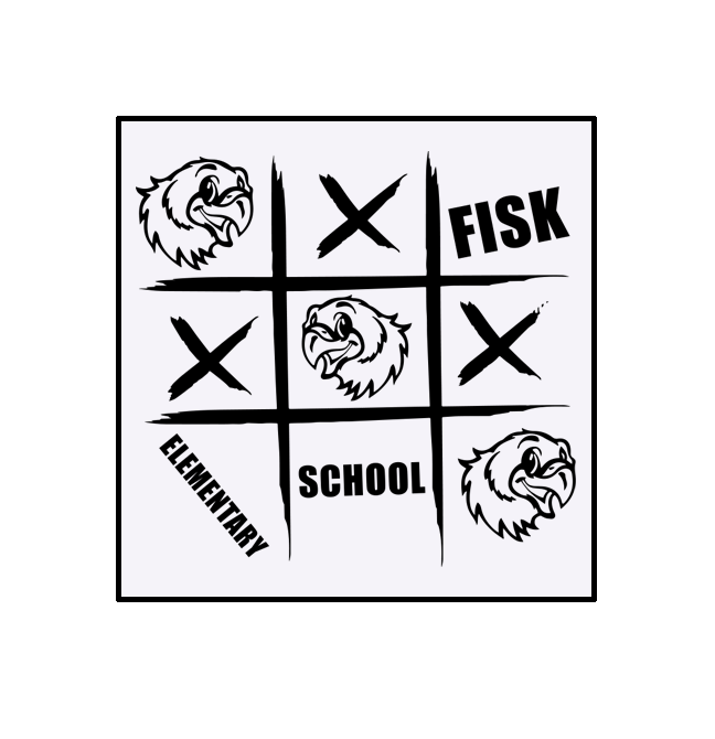 Fisk Tic Tac Toe White Tee